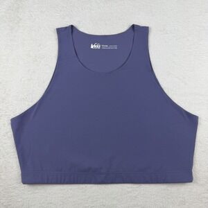 REI Co•op Take Your Time Sports Bra Purple Size Plus 1XLarge Unlined